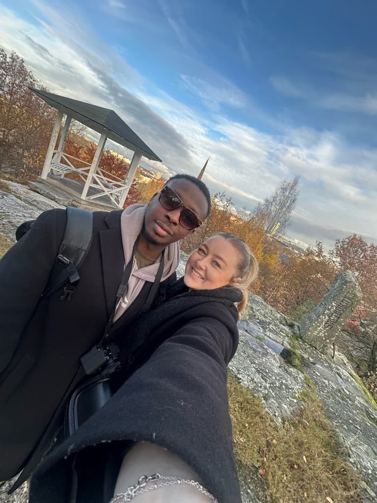 Victor and Amy on an autumn outing