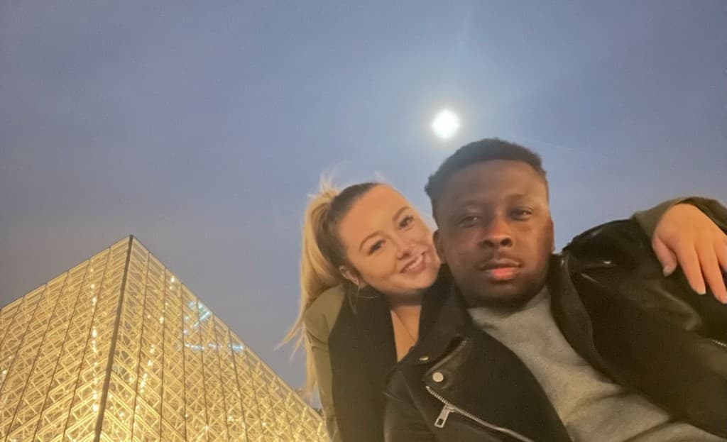 Victor and Amy at the Louvre, Paris